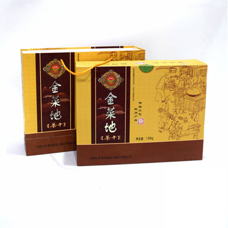 金菜地黄池食品航空茶干礼盒包装即食豆腐干零食佐餐真空安徽特产