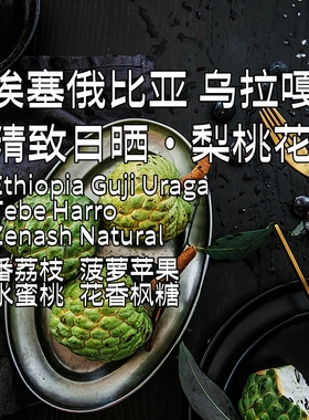 埃塞俄比亚乌拉嘎梨桃花TOH日晒组总罐军227克下单烘焙手冲咖啡豆
