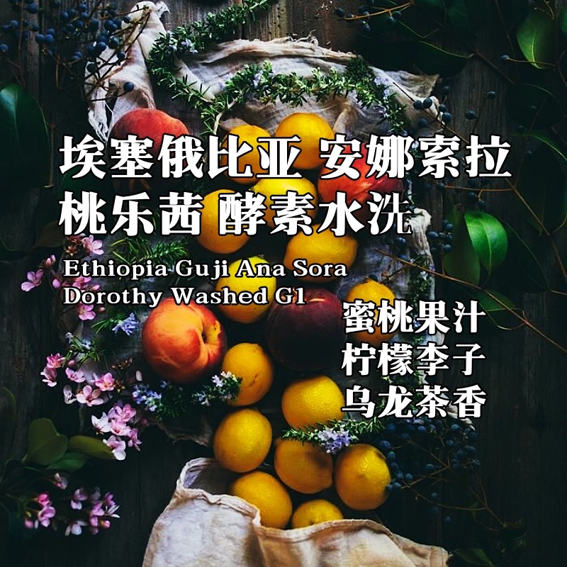 埃塞俄比亚桃乐茜白桃乌龙酵素水洗227克下单新鲜烘焙 手冲咖啡豆
