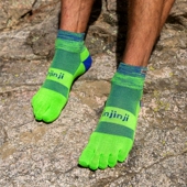 injinji五指袜 CoolMax 中筒户外跑步徒步袜毛圈加厚越野袜耐磨