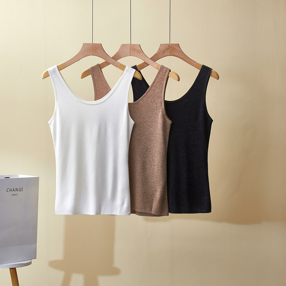 秋季新款意大利BC羊绒毛衣圆领金丝羊绒显瘦百搭休闲针织上衣背心