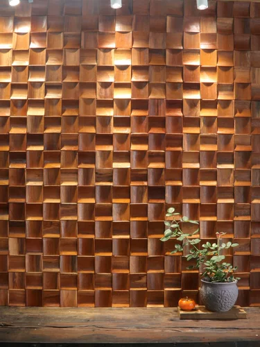 Деревянный треугольник из натурального дерева, невидимая мозаика, защита от шума