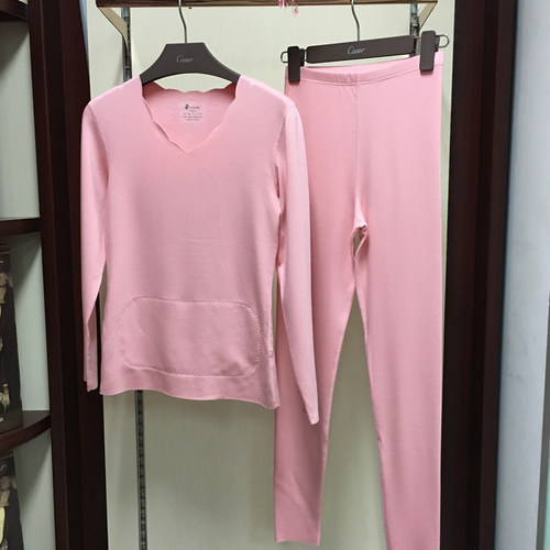 凯撒女士美雅碧磨绒贴片保暖内衣
