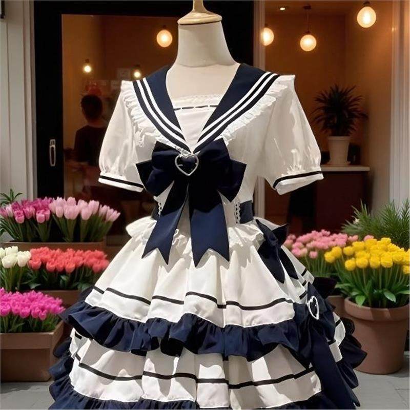 海边夏日海军风绀色水蓝色青春元气少女JK蛋糕蓬蓬裙洋装洛丽塔,模玩/动漫/周边/娃圈三坑/桌游,lolita洛丽塔/软妹装/洋装,淘宝优惠券,粉丝福利购,淘宝优惠卷