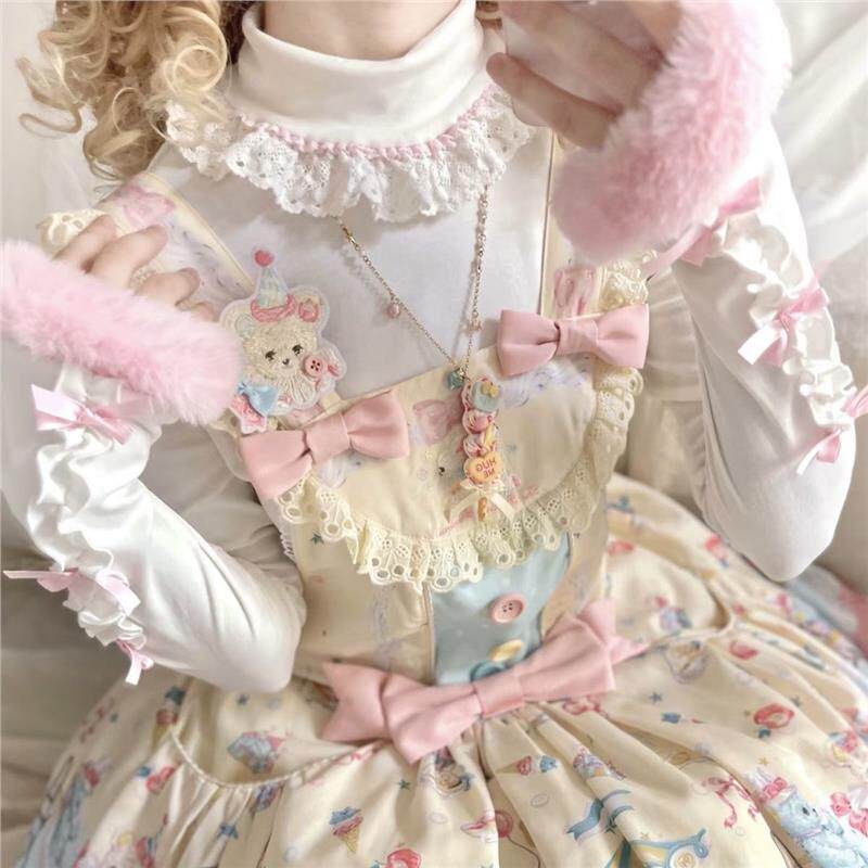 Lolita秋冬可爱高领内搭洛