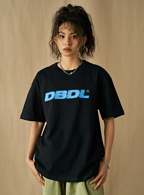 DoubleDealer美式短袖t恤男女基础款国潮夏季情侣百搭宽松半袖T恤