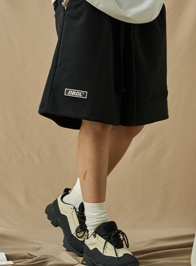 DOUBLEDEALER短裤男夏季运动薄款宽松美式卫裤大码直筒休闲五分裤