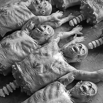 乳胶道具半身无皮吊鬼恐怖吓人鬼