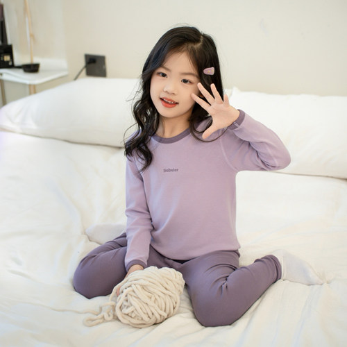 儿童A类纯棉保暖秋衣秋裤套装