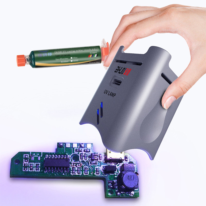 AXIOMTEK UV 접착제 경화 램프 LED 램프 UV 녹색 오일 경화 보라색 램프 형광 감지 UV 램프