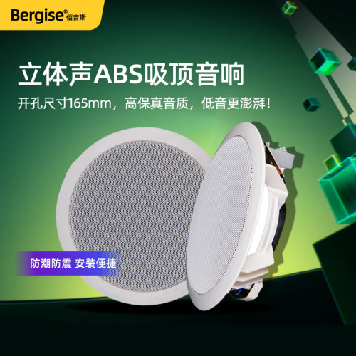 家豪佳定压吸顶喇叭6W/6寸