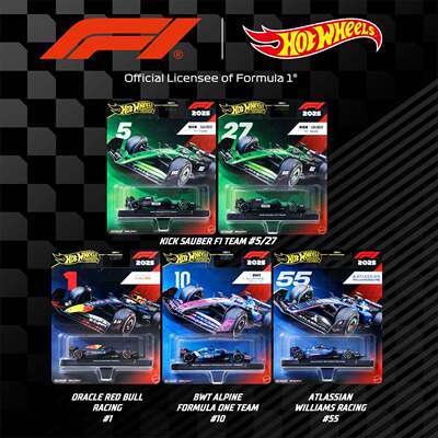 Hotwheels风火轮合金车模F1赛车模型红牛车队维斯塔潘座驾玩具车