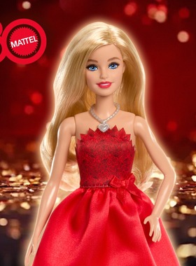 Barbie芭比美泰80周年纪念娃娃时尚达人公主小女孩换装玩具摆件