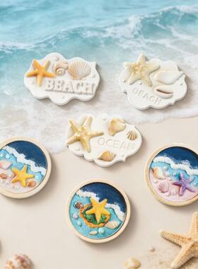 海南海星贝壳立体磁吸冰箱贴