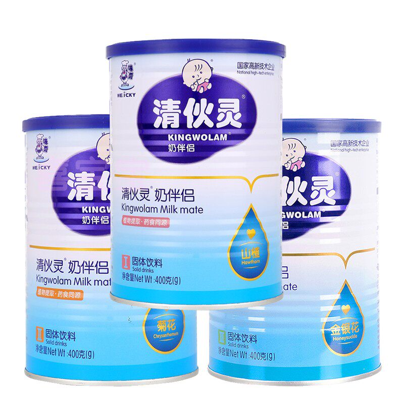 味奇清伙灵奶伴侣400g罐装清清宝清火宝颗粒菊花