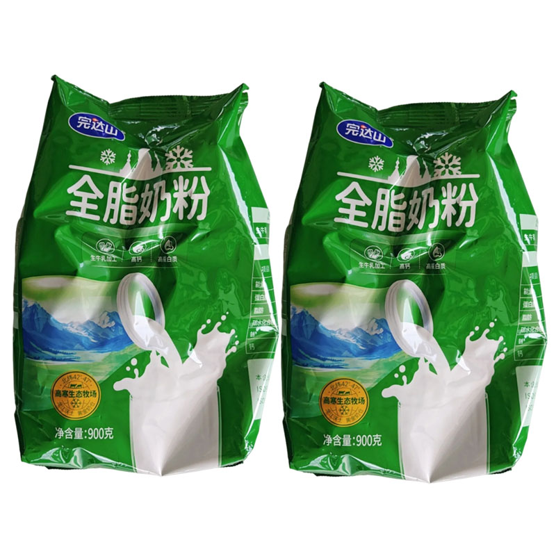 完达山全脂奶粉900克全家奶粉高寒牧场学生成人奶粉早餐奶粉