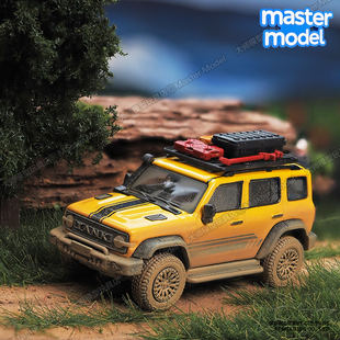 拓意1/64坦克300边境限定泥泞版铁骑小比例合金汽车模型摆件潮玩