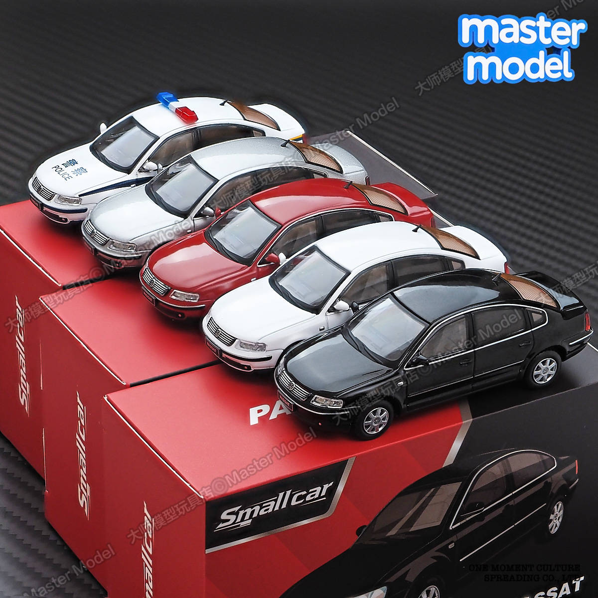大众帕萨特第五代B5轿车合金汽车模型1:64仿真警车摆件 Smallcar