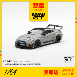 MINIGT预售1/64日产LB WORKS GT 35GT-RR灰色JDM跑车汽车模型1248