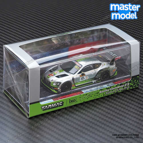 TW1/64TarmacWorks 宾利GT3银色赛车2019 合金仿真汽车模型收藏