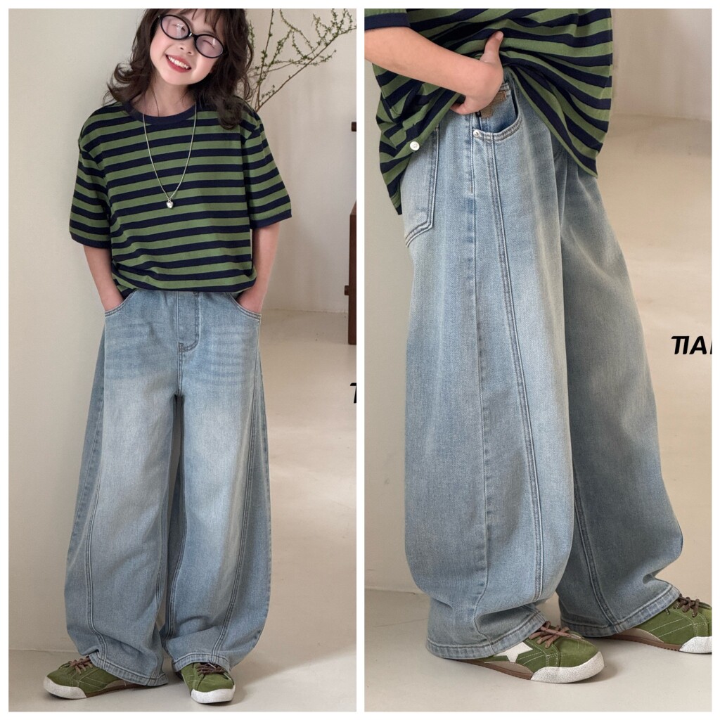 天依角2026春18158新款18159薄款牛仔裤中大男女童中性亲子