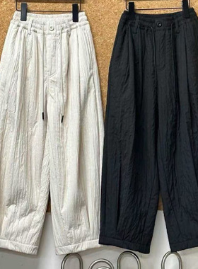 品牌2025冬新款60182夹棉韩版收口休闲裤中大童男女童由家亲子