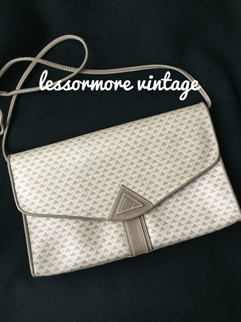 日本中古小众vintage北欧几何极简性冷淡信封包西洋古董包二手