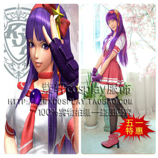 cosplay服装拳皇14麻宫雅典娜cos校园风可爱风游戏服校服短裙定制