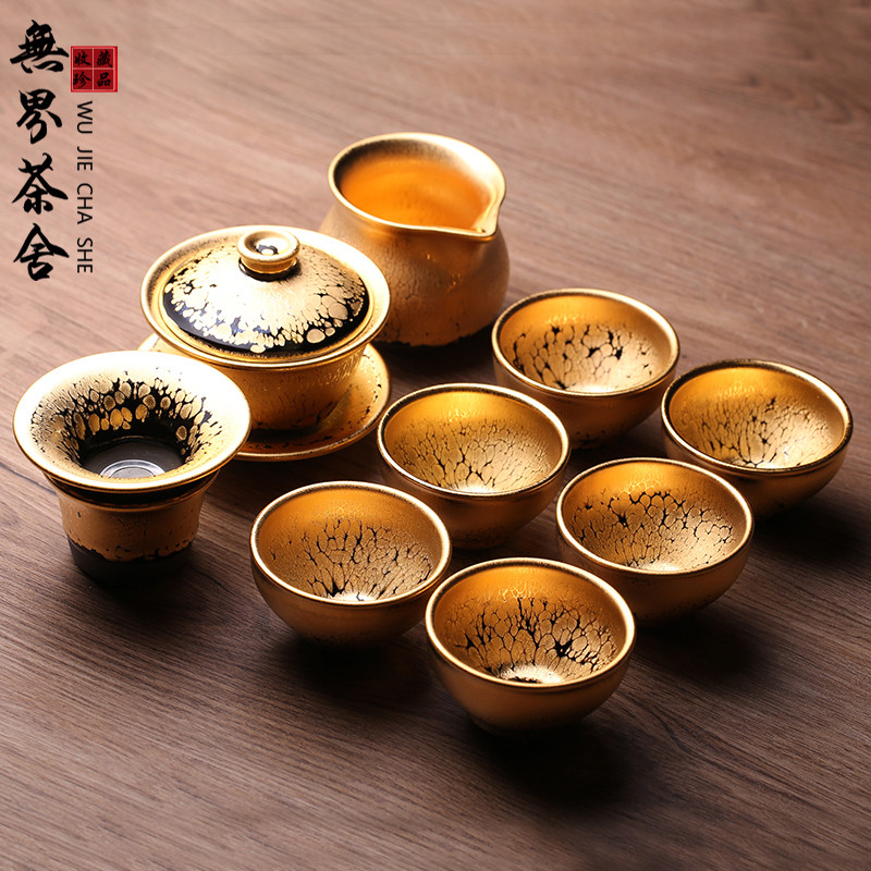 名师建盏茶具套装全手工