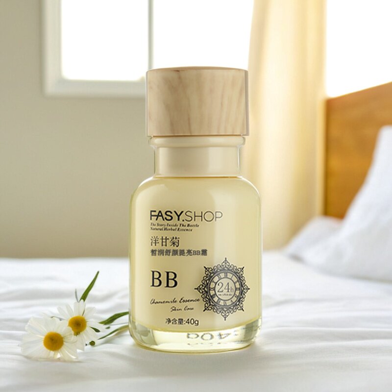 洋甘菊BB霜保湿舒护提亮肤色裸妆遮瑕盖斑点痘印敏感肌肤可用粉底