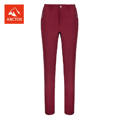 【特价】极星 女户外软壳裤保暖防风登山防风裤休闲裤 AGPB22262