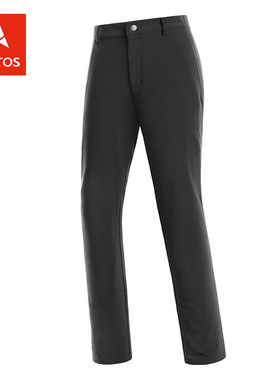 极星 女款秋冬户外软壳裤防风防泼水加绒加厚保暖长裤 AGPD22514