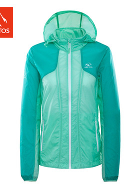 【特价】极星 女户外皮肤风衣轻薄透气防晒服连帽外套 AGJC12170