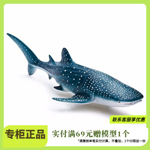 Recur悦酷鲸鲨座头鲸虎鲸仿真软胶静态海洋动物儿童戏水女孩玩具