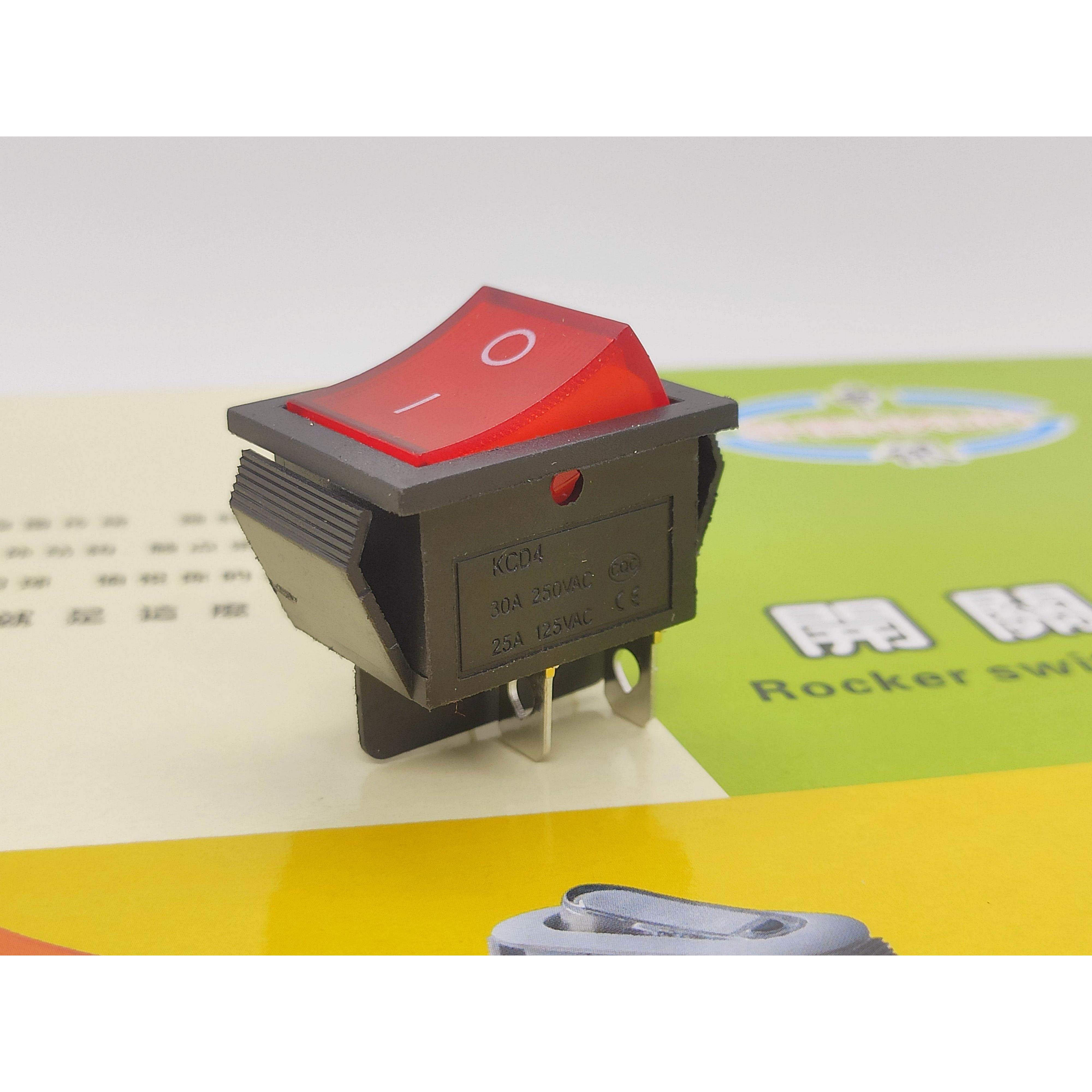 询价KCD7船形开关KCD4-201N 202N自锁式船型翘板电源按钮KCD3-102