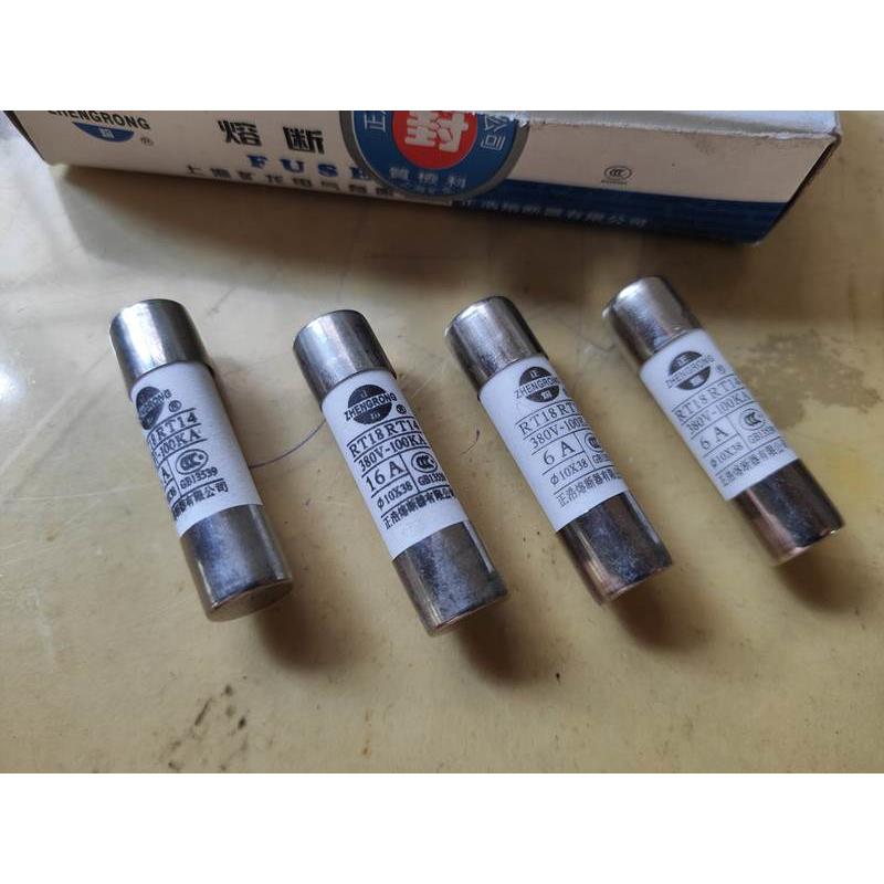 询价原装正熔RO15 RO14陶瓷熔芯保险丝熔断器10*38mm芯子RT18 RT1