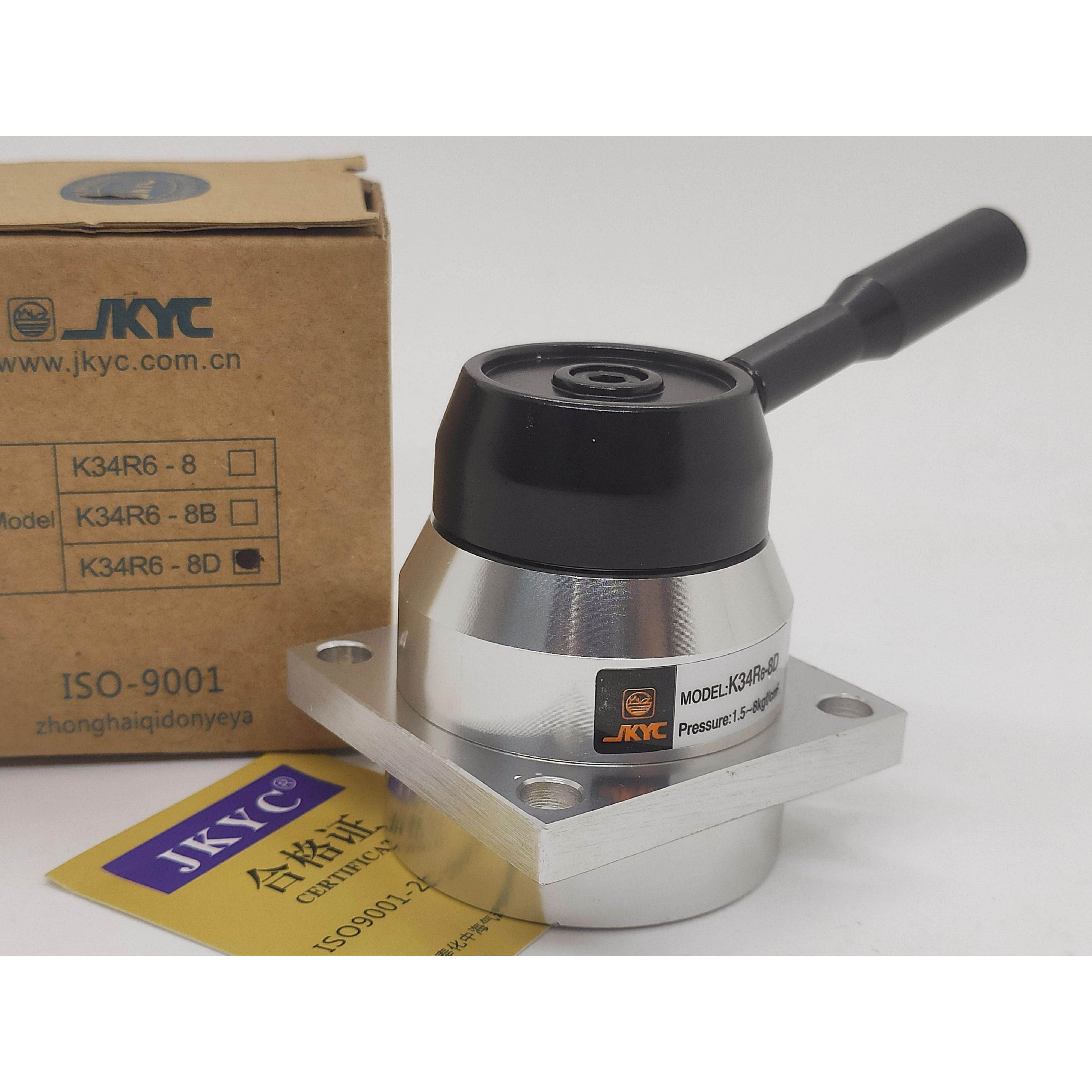 询价JKYC中海气动K34R6-8B 8D手转阀JNC三位四通手扳阀手动开关阀