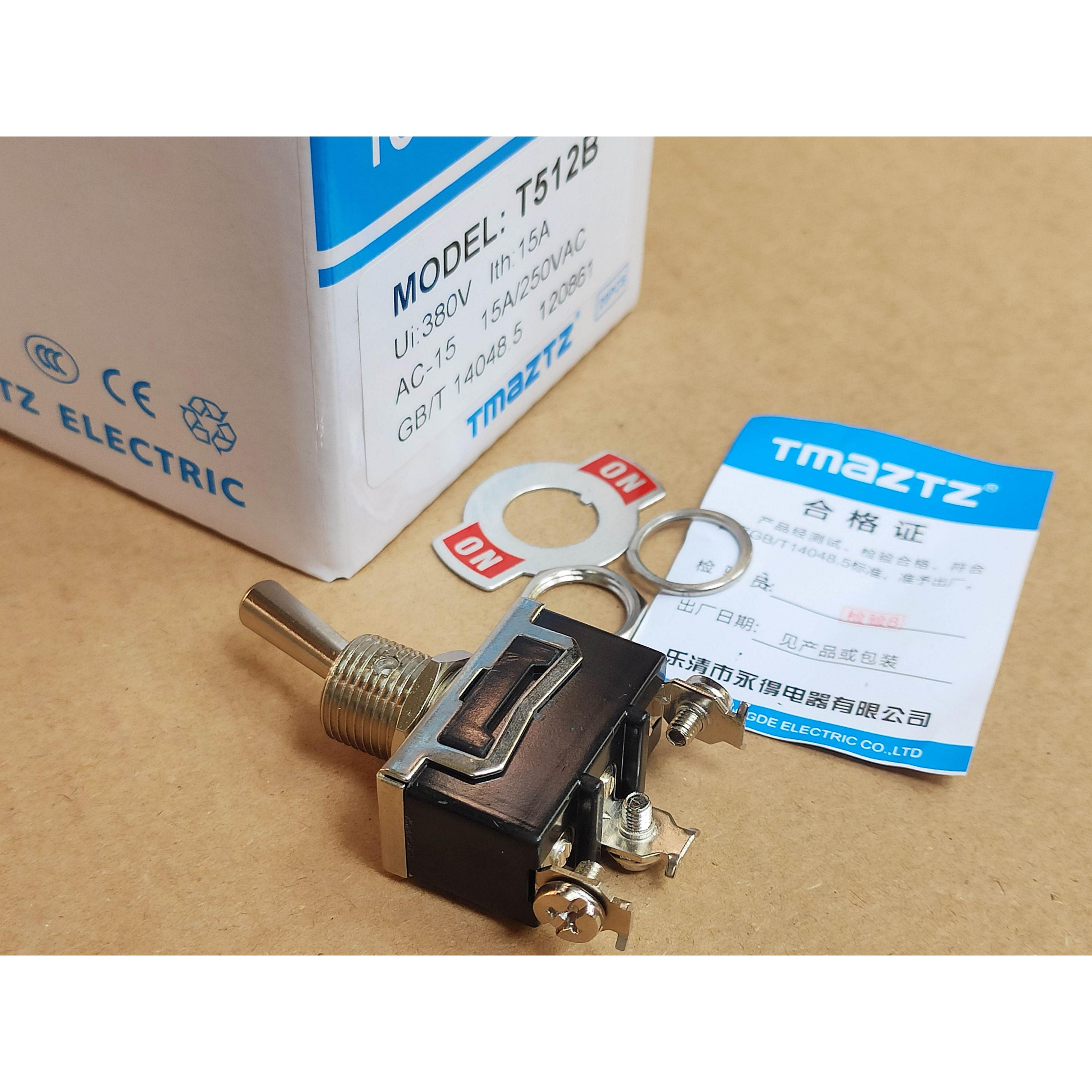 询价原装TMAZTZ永得T512B自锁钮子开关 拨动摇臂开关E-TEN1121 C5