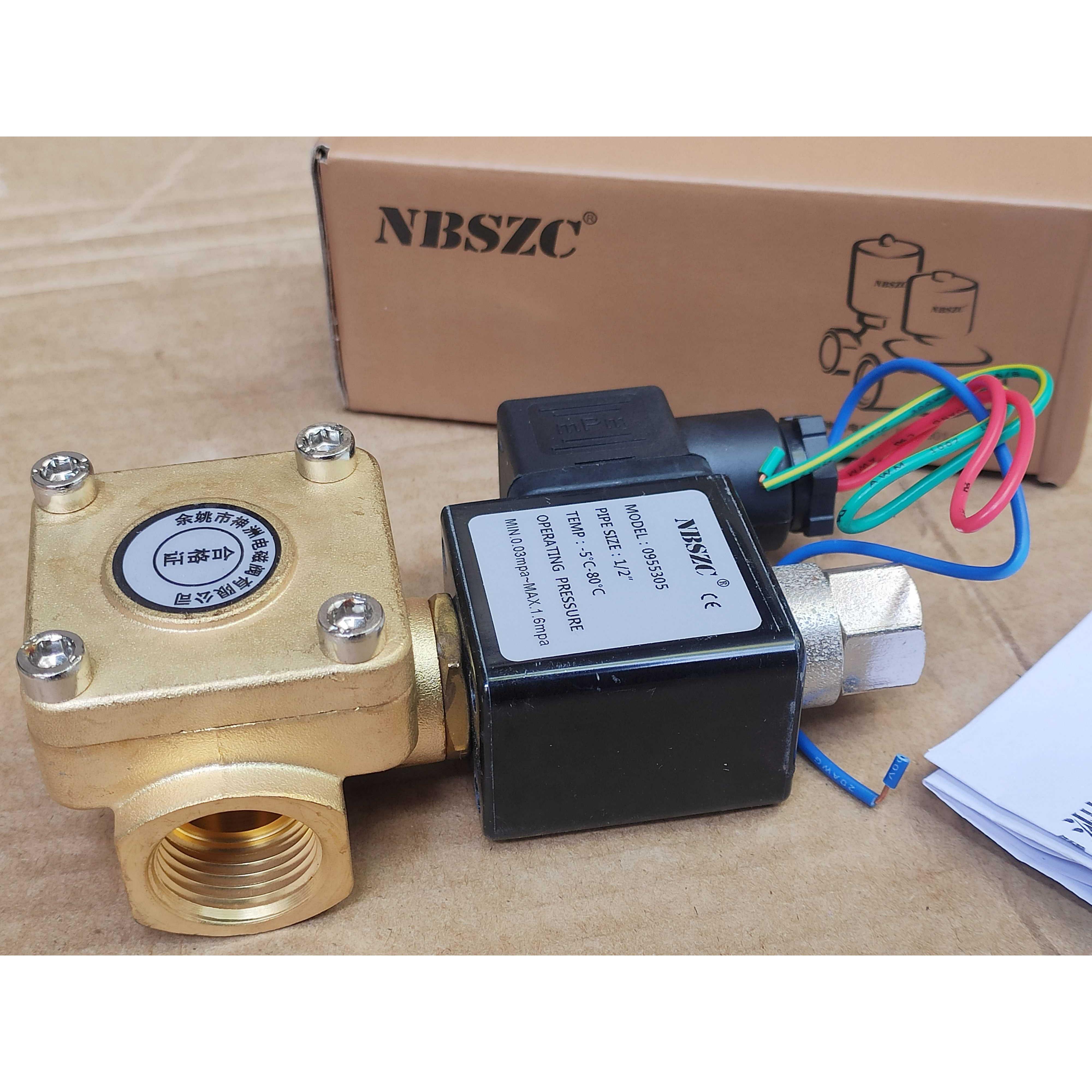 询价NBSZC神州0955305电磁阀405水阀4分口径高压常开型1.6Mpa立式