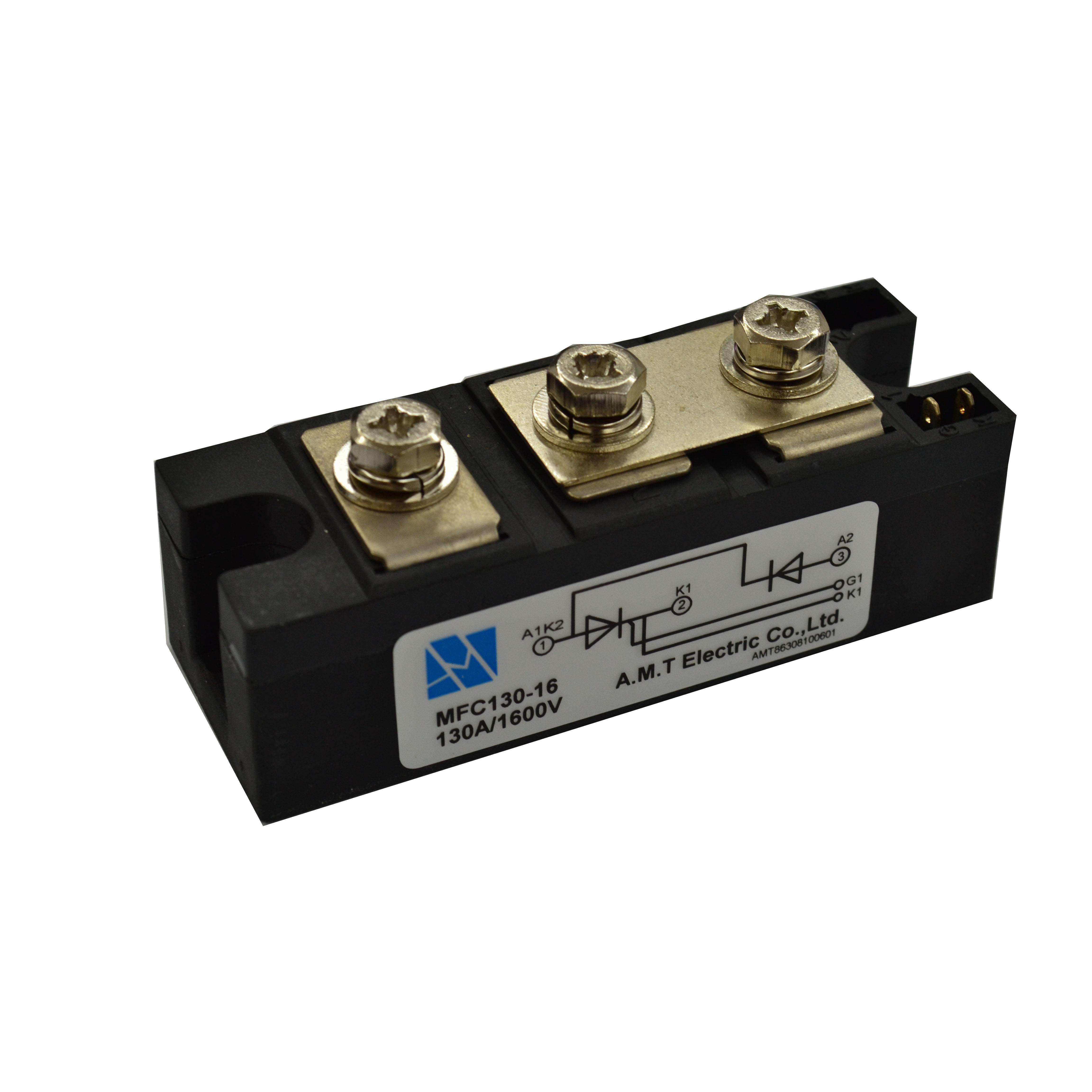 询价晶闸管整流管混合模块MFC130A-1600V 单向软启动可控硅半控二