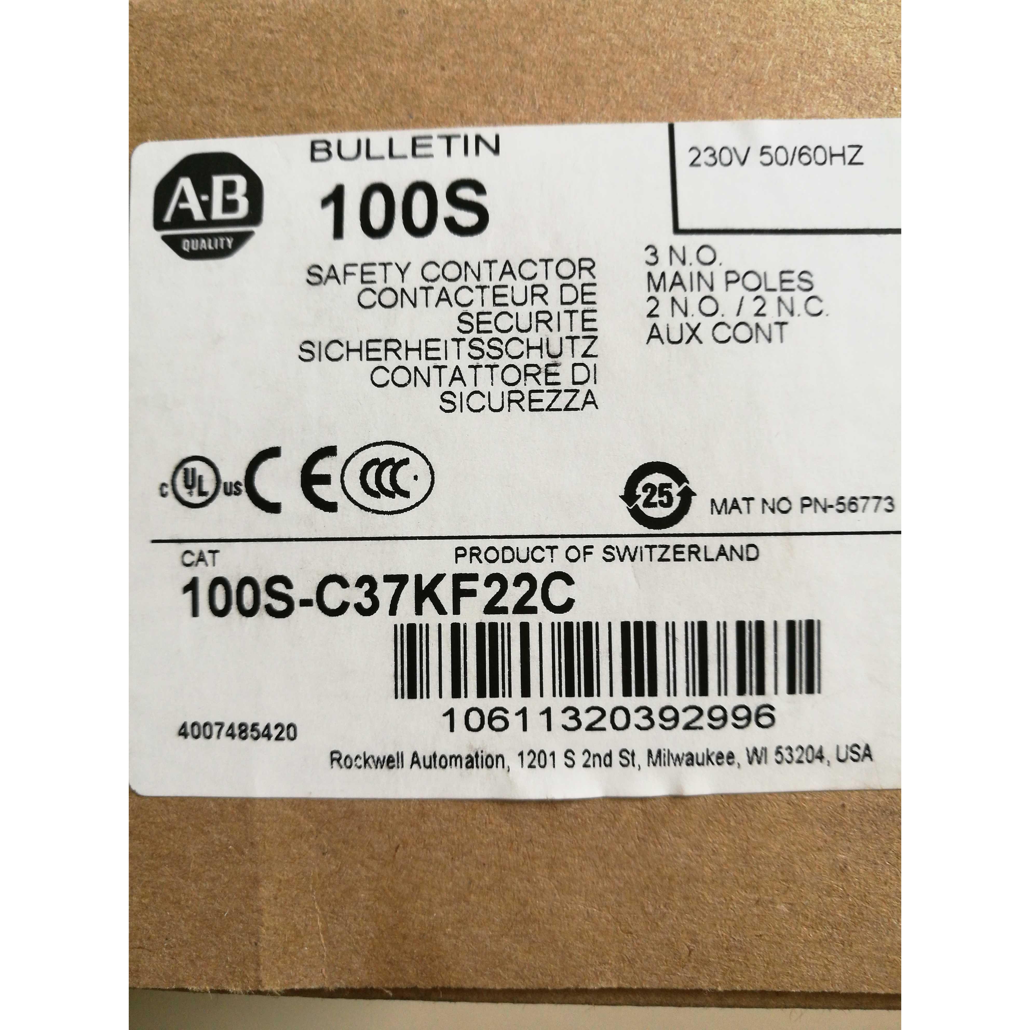 询价*现货*ＡＢ接触器100-C30*00 100S-C30KF22C 100S-C30KD22C议