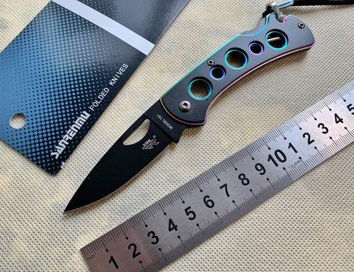 停产老款三刃木原装正品708小刀7081炫酷折叠小刀带刀绳数量不多