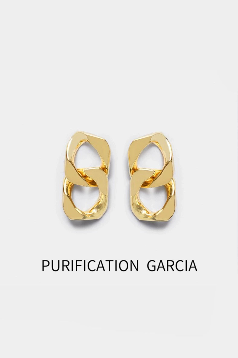 特惠Purificarion Garcia高级轻奢耳针个性时尚小众饰品厚金电镀