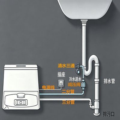 多品牌扫地机上下水安装维修配件