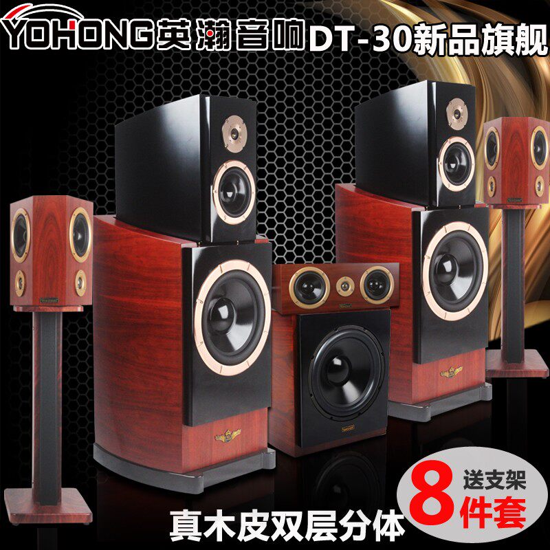 YOHONG/英瀚 DT-30双层分体旗舰新品5.1家庭影院音响套装音箱
