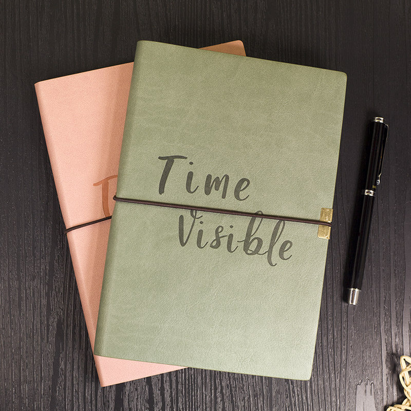 A5软面绑带点阵子弹笔记本