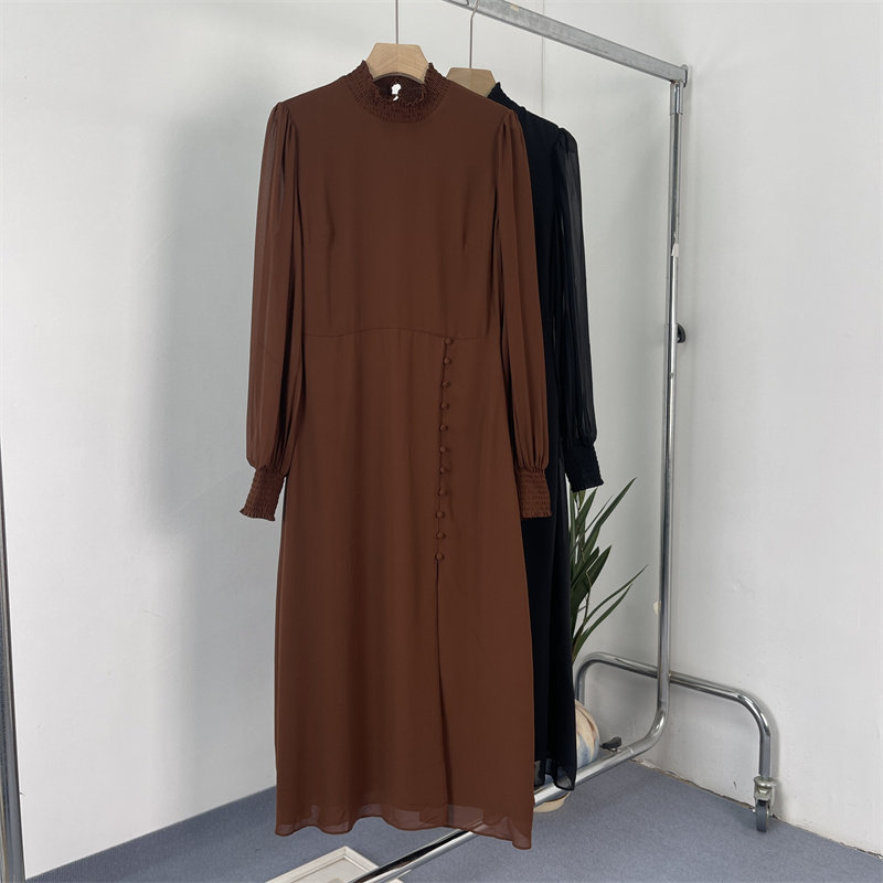 外贸欧美捡漏！春秋季优雅显瘦收腰法式开叉大码连衣裙,女装/女士精品,连衣裙,淘宝优惠券,粉丝福利购,淘宝优惠卷