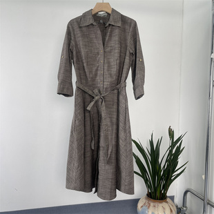 连衣袖 修身 裙 春夏可挽七分袖 外贸欧美