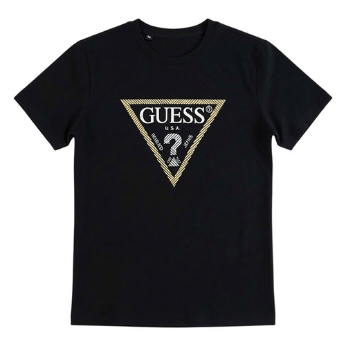 GUESS剪洗标男士XL码短袖T恤衫