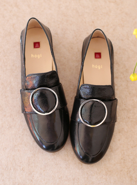很软很好穿 奥地利友高 HOGL 9-101645 经典款两穿里外全皮女鞋